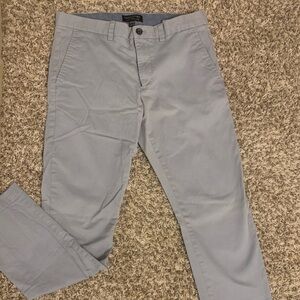 Men’s Banana Republic Light Gray Fulton Skinny Chinos 32x32
